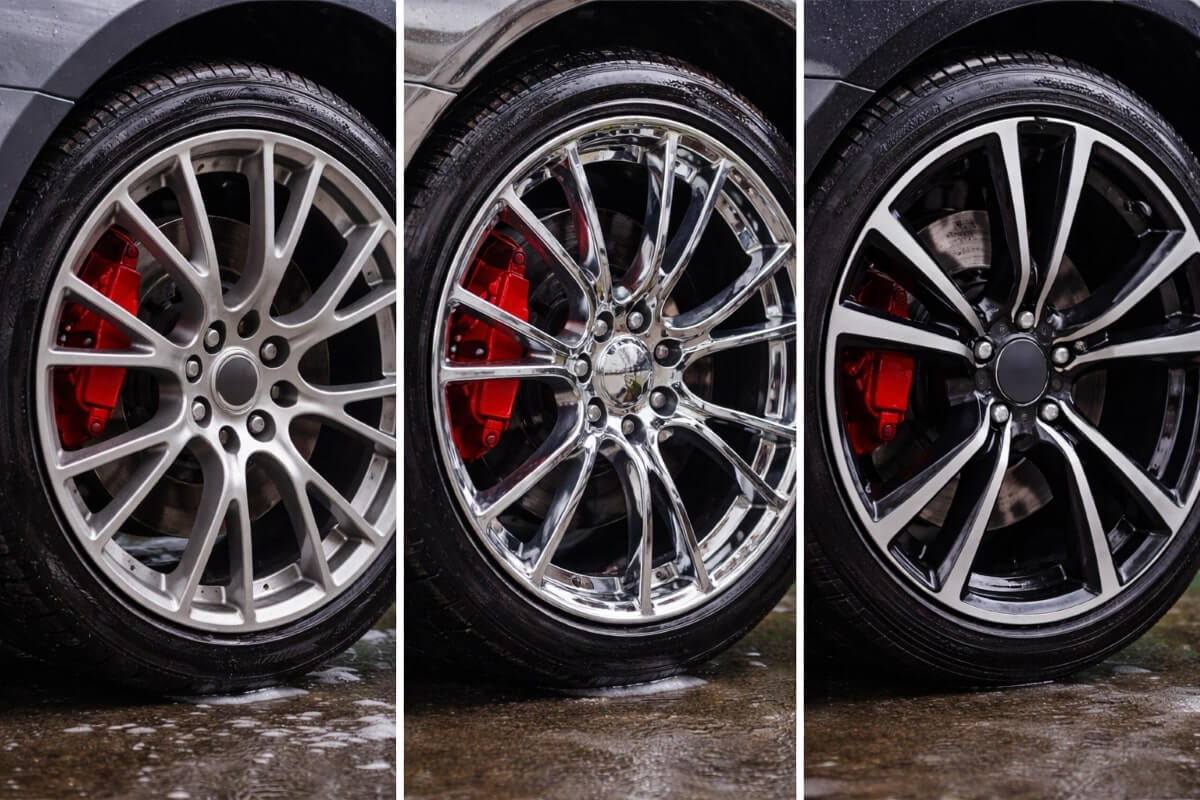 أنواع جنوط السيارات المختلفة مثل الألمنيوم والكروم