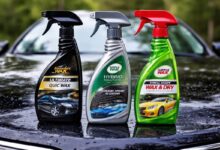 مقارنة شمع سيارات بخاخ للاستخدام المنزلي مع إبراز فرق اللمعان والحماية