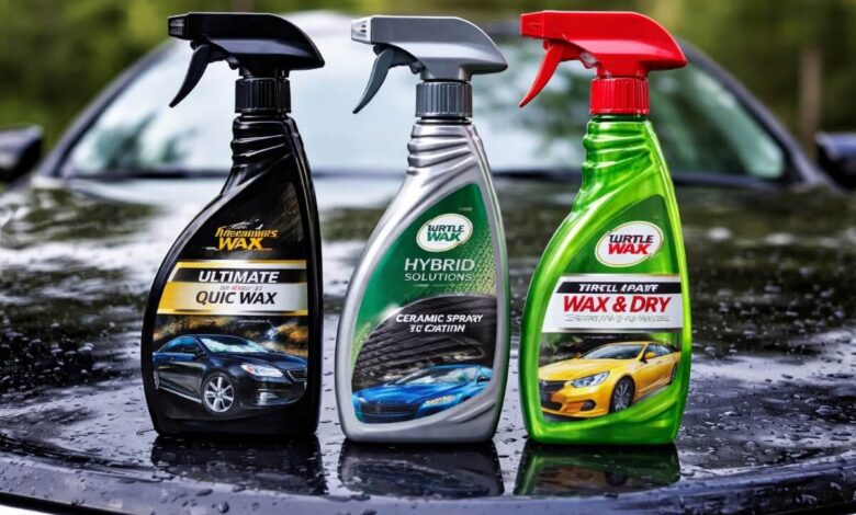 مقارنة شمع سيارات بخاخ للاستخدام المنزلي مع إبراز فرق اللمعان والحماية