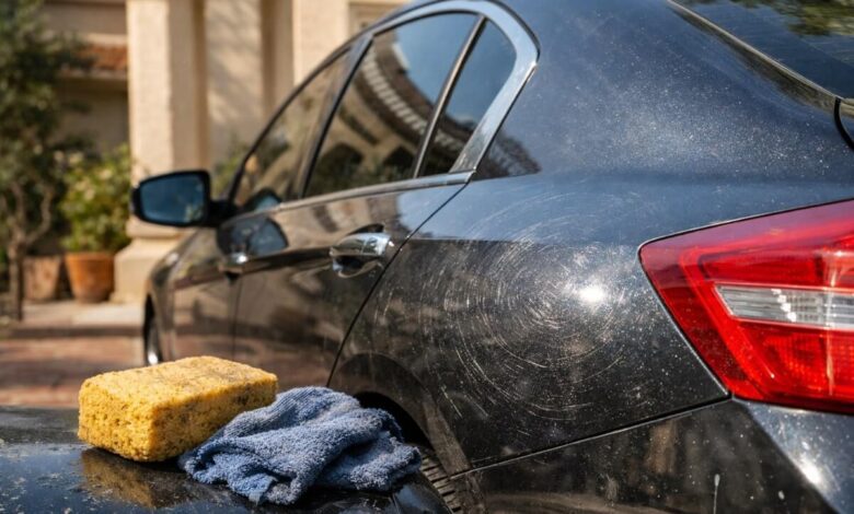 أخطاء شائعة في تنظيف السيارة في البيت تؤدي إلى خدوش دقيقة على الطلاء