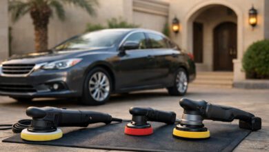 صورة توضيحية لمقارنة أجهزة تلميع السيارة للاستخدام المنزلي