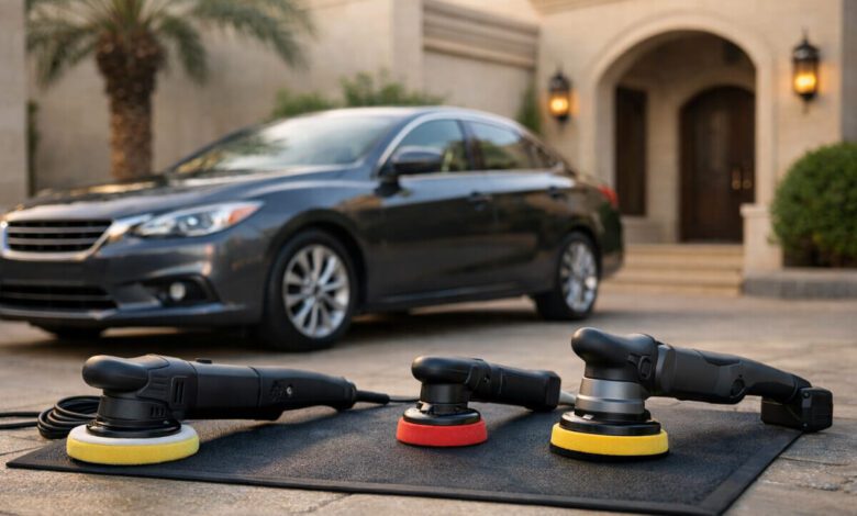 صورة توضيحية لمقارنة أجهزة تلميع السيارة للاستخدام المنزلي