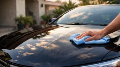 تلميع طلاء السيارة يدويًا في المنزل مع إبراز لمعان السطح