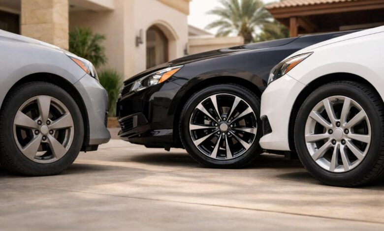 مقارنة بين مستويات تنظيف الجنوط في العناية المنزلية بالسيارة