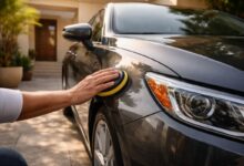 تلميع طلاء سيارة في المنزل باستخدام ملمع سيارات للاستخدام المنزلي