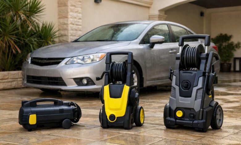 مقارنة ماكينات غسيل السيارة للاستخدام المنزلي