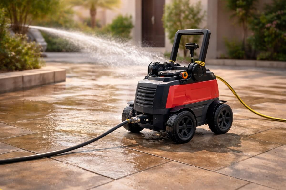 غسالة ضغط متحركة بأربع عجلات سهلة التنقل للاستخدام المنزلي