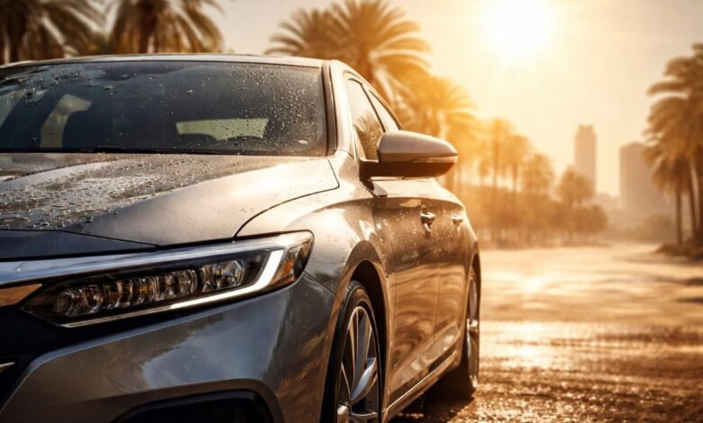 تأثير حرارة الشمس في السعودية على طلاء السيارة المتوقفة في الخارج