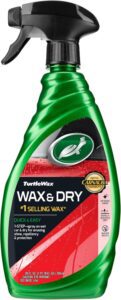 بخاخ شمع سيارات Turtle Wax Wax and Dry للاستخدام السريع بعد الغسيل